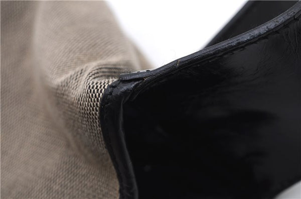 Authentic GUCCI Jackie Shoulder Hand Bag Canvas Leather 0013306 Black 2756E