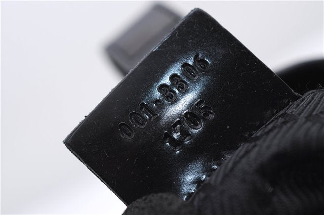 Authentic GUCCI Jackie Shoulder Hand Bag Canvas Leather 0013306 Black 2756E