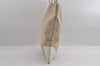 Authentic PRADA Vintage Canvas Leather Shoulder Tote Bag Beige White 2756I