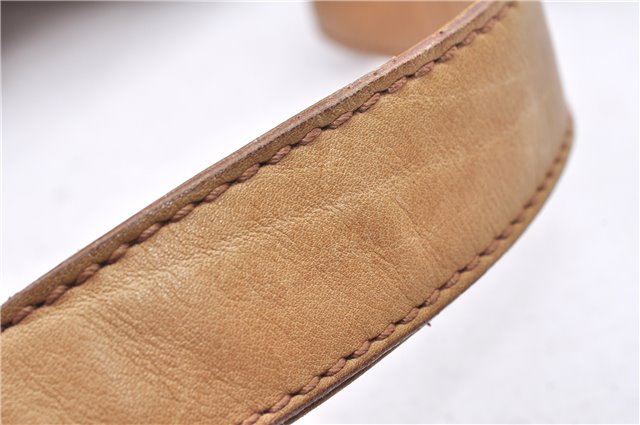 Authentic GUCCI Horsebit Shoulder Hand Bag Purse Leather 101975 Beige 2757E