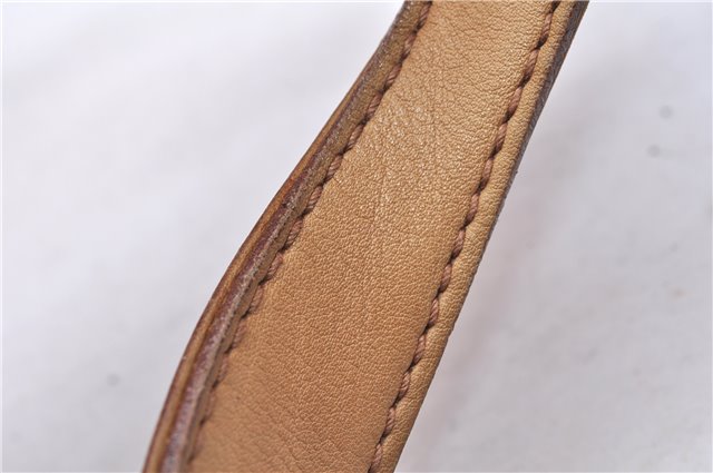 Authentic GUCCI Horsebit Shoulder Hand Bag Purse Leather 101975 Beige 2757E