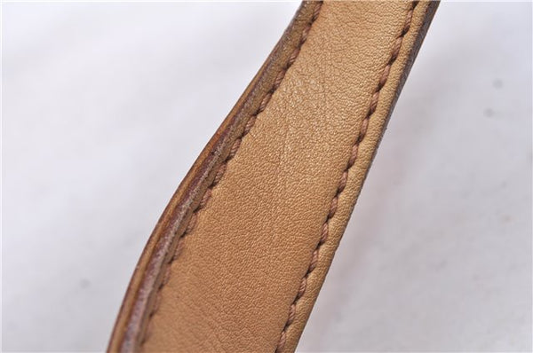 Authentic GUCCI Horsebit Shoulder Hand Bag Purse Leather 101975 Beige 2757E