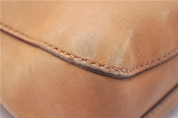 Authentic GUCCI Horsebit Shoulder Hand Bag Purse Leather 101975 Beige 2757E