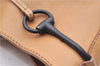 Authentic GUCCI Horsebit Shoulder Hand Bag Purse Leather 101975 Beige 2757E