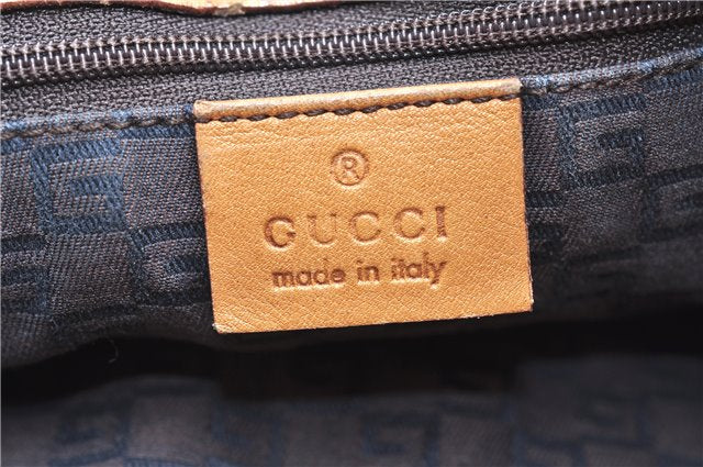 Authentic GUCCI Horsebit Shoulder Hand Bag Purse Leather 101975 Beige 2757E