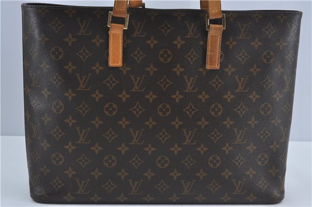 Authentic Louis Vuitton Monogram Luco Shoulder Tote Bag M51155 LV Junk 2758D