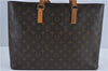 Authentic Louis Vuitton Monogram Luco Shoulder Tote Bag M51155 LV Junk 2758D