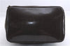 Authentic GUCCI Bamboo Vintage Shoulder Hand Bag Purse Nylon Enamel Brown 2758E