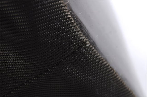 Authentic GUCCI Bamboo Vintage Shoulder Hand Bag Purse Nylon Enamel Brown 2758E