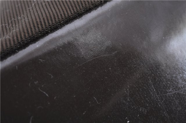 Authentic GUCCI Bamboo Vintage Shoulder Hand Bag Purse Nylon Enamel Brown 2758E