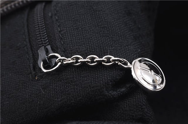 Authentic GUCCI Bamboo Vintage Shoulder Hand Bag Purse Nylon Enamel Brown 2758E