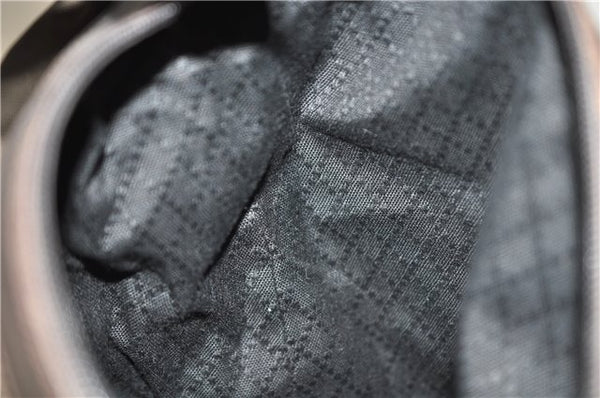 Authentic GUCCI Bamboo Vintage Shoulder Hand Bag Purse Nylon Enamel Brown 2758E