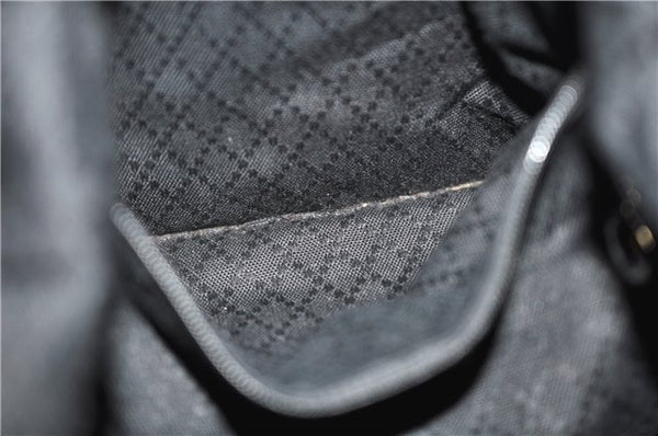 Authentic GUCCI Bamboo Vintage Shoulder Hand Bag Purse Nylon Enamel Brown 2758E