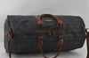 Authentic POLO Ralph Lauren Check PVC Leather 2Way Travel Boston Bag Green 2758I