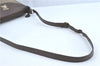 Auth Burberrys Check Shoulder Cross Body Bag Canvas Leather Khaki Green 2759C