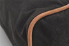 Authentic HERMES Bolide Pouch TGM Clutch Bag Canvas Leather Brown 2759I