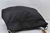 Authentic GUCCI Bamboo Vintage 2Way Shoulder Tote Bag Nylon Leather Black 2760E