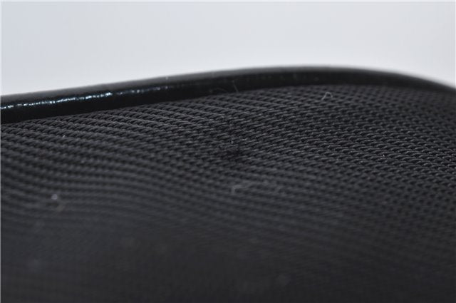 Authentic GUCCI Bamboo Vintage 2Way Shoulder Tote Bag Nylon Leather Black 2760E