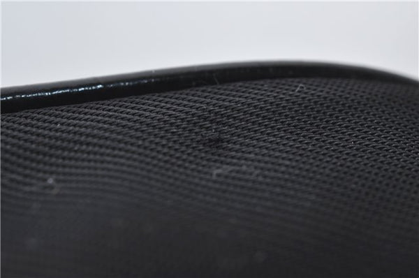 Authentic GUCCI Bamboo Vintage 2Way Shoulder Tote Bag Nylon Leather Black 2760E