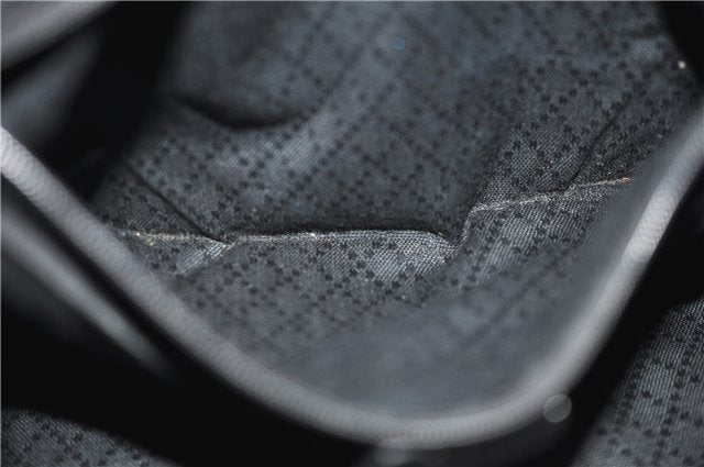 Authentic GUCCI Bamboo Vintage 2Way Shoulder Tote Bag Nylon Leather Black 2760E