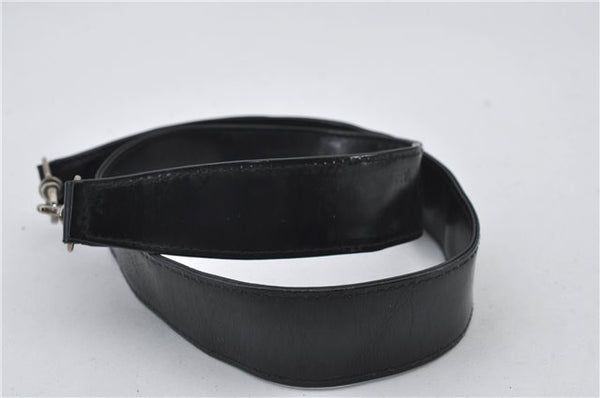 Authentic GUCCI Bamboo Vintage 2Way Shoulder Tote Bag Nylon Leather Black 2760E