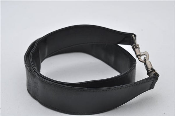 Authentic GUCCI Bamboo Vintage 2Way Shoulder Tote Bag Nylon Leather Black 2760E