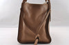 Authentic PRADA Leather Nappa 2Way Shoulder Tote Bag Purse Brown 2760I