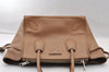 Authentic PRADA Leather Nappa 2Way Shoulder Tote Bag Purse Brown 2760I