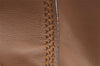 Authentic PRADA Leather Nappa 2Way Shoulder Tote Bag Purse Brown 2760I