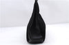 Authentic GUCCI Bamboo Shoulder Hand Bag Purse Suede Leather 0013739 Black 2761E