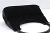 Authentic GUCCI Bamboo Shoulder Hand Bag Purse Suede Leather 0013739 Black 2761E