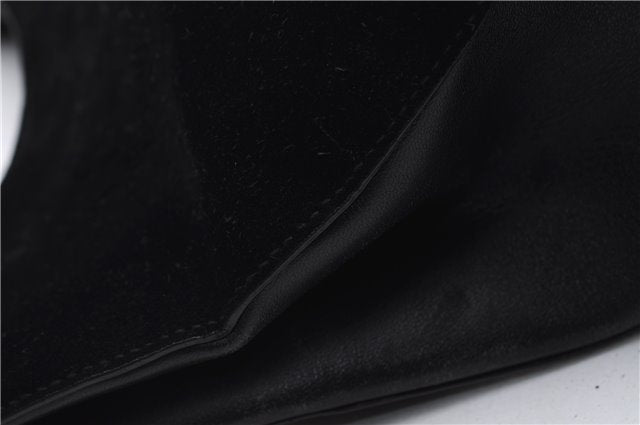 Authentic GUCCI Bamboo Shoulder Hand Bag Purse Suede Leather 0013739 Black 2761E