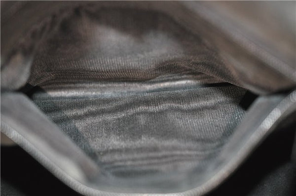 Authentic GUCCI Bamboo Shoulder Hand Bag Purse Suede Leather 0013739 Black 2761E