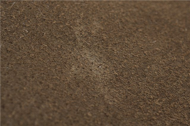 Authentic GUCCI Bamboo Vintage Hand Tote Bag Suede Leather Khaki Green 2762E