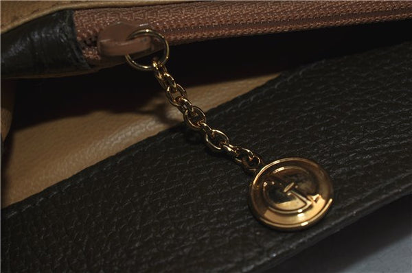 Authentic GUCCI Bamboo Vintage Hand Tote Bag Suede Leather Khaki Green 2762E