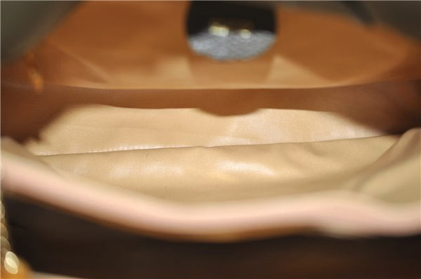 Authentic GUCCI Bamboo Vintage Hand Tote Bag Suede Leather Khaki Green 2762E