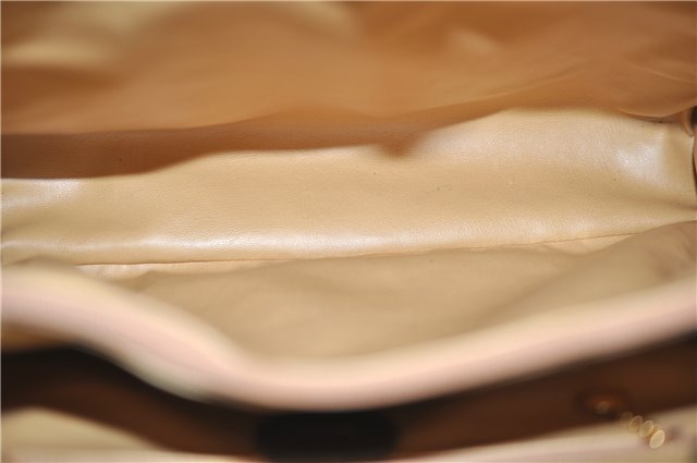 Authentic GUCCI Bamboo Vintage Hand Tote Bag Suede Leather Khaki Green 2762E