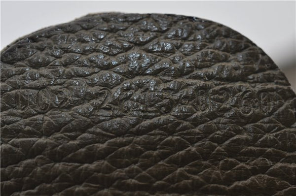 Authentic GUCCI Bamboo Vintage Hand Tote Bag Suede Leather Khaki Green 2762E