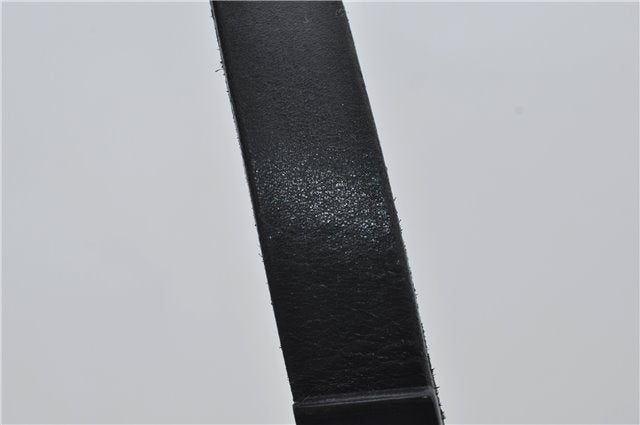 Authentic GUCCI Vintgae Tote Hand Bag Purse GG Canvas Leather 106251 Black 2763E