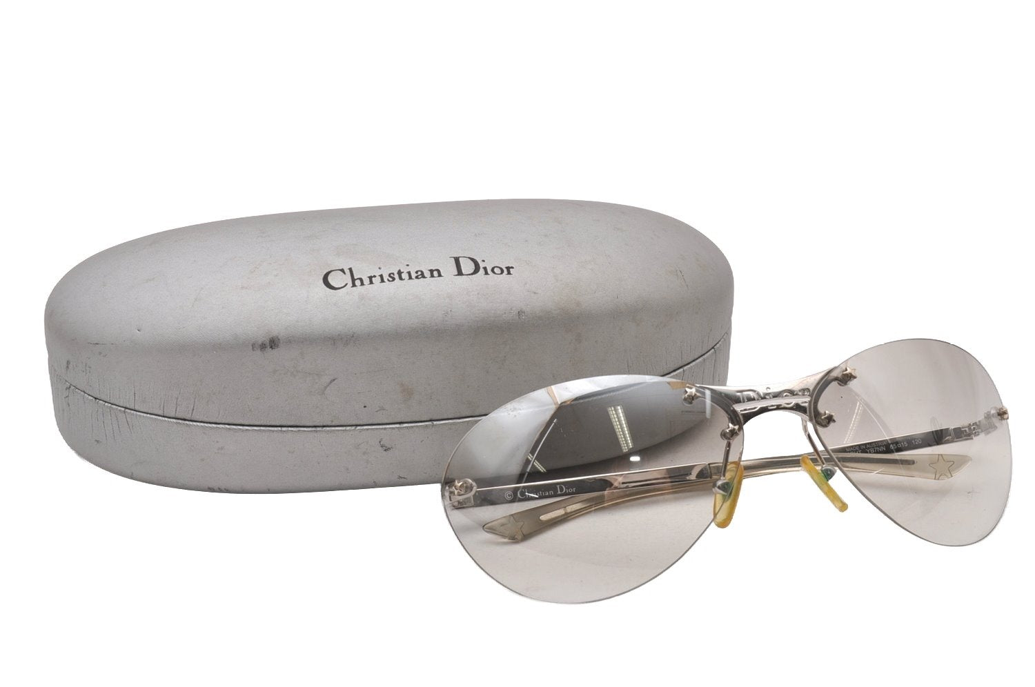 Authentic Christian Dior STARLIGHT Sunglasses YB7NN Titanium Silver CD 2763I