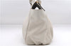 Authentic GUCCI Abbey Vintage Shoulder Tote Bag Leather 189831 White 2764E