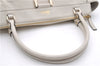 Authentic GUCCI Abbey Vintage Shoulder Tote Bag Leather 189831 White 2764E