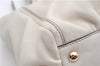 Authentic GUCCI Abbey Vintage Shoulder Tote Bag Leather 189831 White 2764E