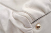Authentic GUCCI Abbey Vintage Shoulder Tote Bag Leather 189831 White 2764E