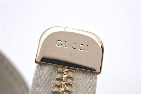 Authentic GUCCI Abbey Vintage Shoulder Tote Bag Leather 189831 White 2764E