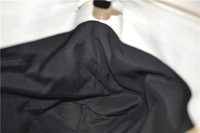 Authentic GUCCI Abbey Vintage Shoulder Tote Bag Leather 189831 White 2764E