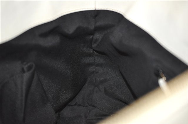 Authentic GUCCI Abbey Vintage Shoulder Tote Bag Leather 189831 White 2764E