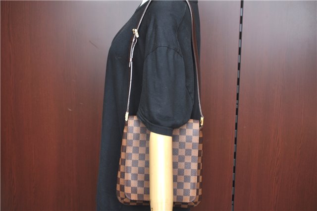 Authentic Louis Vuitton Damier Musette Salsa Shoulder Bag N51260 LV 2765D