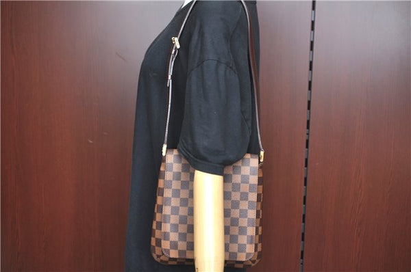 Authentic Louis Vuitton Damier Musette Salsa Shoulder Bag N51260 LV 2765D