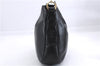 Authentic GUCCI Bamboo Vintage 2Way Shoulder Hand Bag Purse Leather Black 2766E